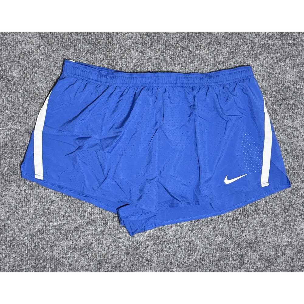 Nike Lined Running Shorts Fast 2" Blue Dri-Fit CV2821-494 Men's Size XXL NWT‎